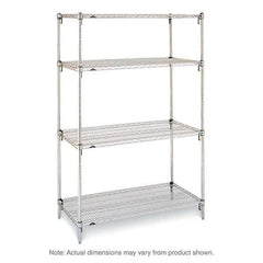 Metro - 2,000 Lb Capacity 4 Shelf Wire Shelving - Starter Unit - Apex Tool & Supply
