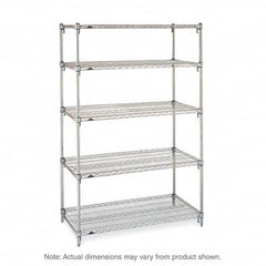 Metro - 2,000 Lb Capacity 5 Shelf Wire Shelving - Starter Unit - Apex Tool & Supply