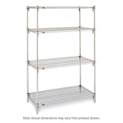 Metro - 2,000 Lb Capacity 4 Shelf Wire Shelving - Starter Unit - Apex Tool & Supply