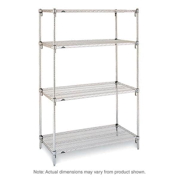 Metro - 2,000 Lb Capacity 4 Shelf Wire Shelving - Starter Unit - Apex Tool & Supply