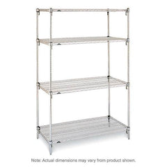 Metro - 2,000 Lb Capacity 4 Shelf Wire Shelving - Starter Unit - Apex Tool & Supply