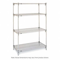 Metro - 2,000 Lb Capacity 4 Shelf Wire Shelving - Starter Unit - Apex Tool & Supply