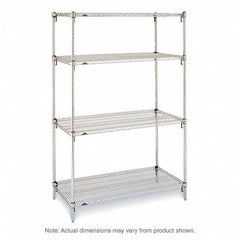 Metro - 2,000 Lb Capacity 4 Shelf Wire Shelving - Starter Unit - Apex Tool & Supply