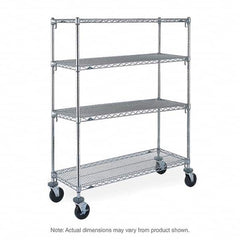 Metro - 600 Lb Capacity 4 Shelf Mobile Wire Shelving Unit - Add-On Unit - Apex Tool & Supply