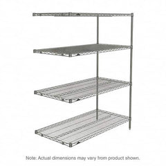Metro - 2,000 Lb Capacity 4 Shelf Wire Shelving - Add-On Unit - Apex Tool & Supply