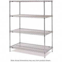 Metro - 2,000 Lb Capacity 4 Shelf Wire Shelving - Starter Unit - Apex Tool & Supply