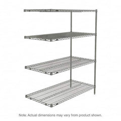 Metro - 2,000 Lb Capacity 4 Shelf Wire Shelving - Add-On Unit - Apex Tool & Supply
