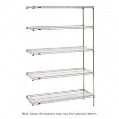 Metro - 2,000 Lb Capacity 5 Shelf Wire Shelving - Add-On Unit - Apex Tool & Supply