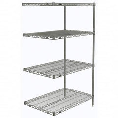 Metro - 2,000 Lb Capacity 4 Shelf Wire Shelving - Add-On Unit - Apex Tool & Supply