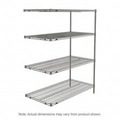 Metro - 2,000 Lb Capacity 4 Shelf Wire Shelving - Add-On Unit - Apex Tool & Supply