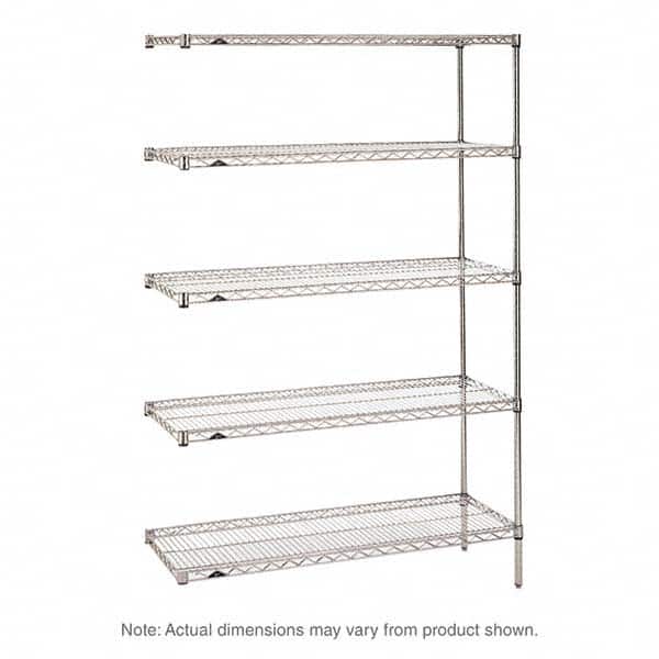 Metro - 2,000 Lb Capacity 5 Shelf Wire Shelving - Add-On Unit - Apex Tool & Supply