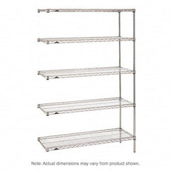 Metro - 2,000 Lb Capacity 5 Shelf Wire Shelving - Add-On Unit - Apex Tool & Supply