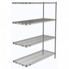 Metro - 2,000 Lb Capacity 4 Shelf Wire Shelving - Add-On Unit - Apex Tool & Supply