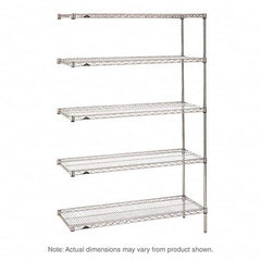 Metro - 2,000 Lb Capacity 5 Shelf Wire Shelving - Add-On Unit - Apex Tool & Supply