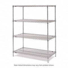 Metro - 2,000 Lb Capacity 4 Shelf Wire Shelving - Add-On Unit - Apex Tool & Supply