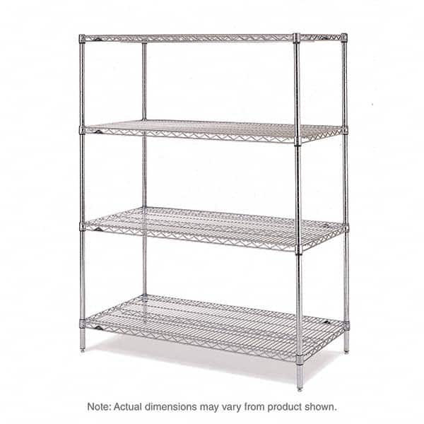 Metro - 2,000 Lb Capacity 4 Shelf Wire Shelving - Add-On Unit - Apex Tool & Supply