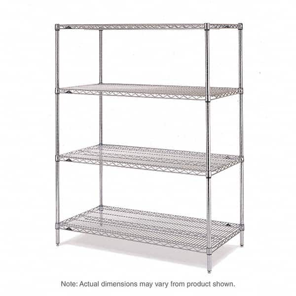 Metro - 2,000 Lb Capacity 4 Shelf Wire Shelving - Add-On Unit - Apex Tool & Supply