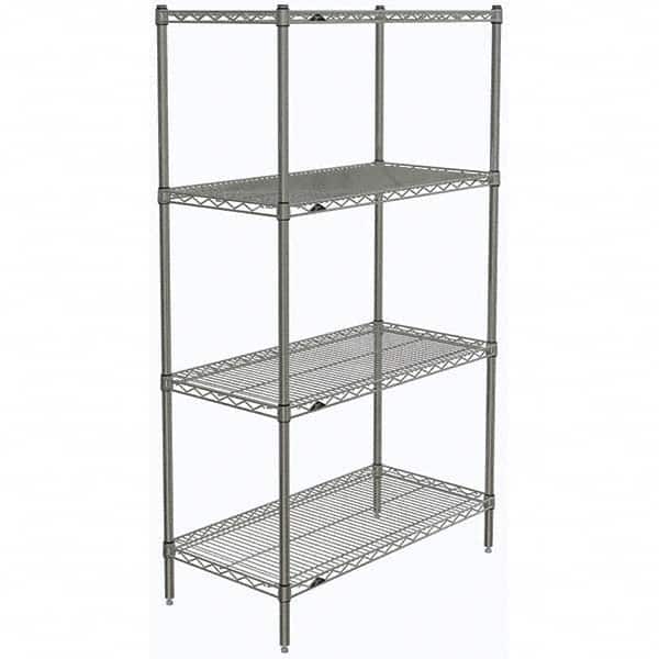 Metro - 2,000 Lb Capacity 4 Shelf Wire Shelving - Starter Unit - Apex Tool & Supply