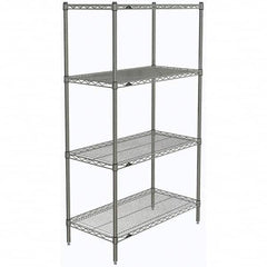 Metro - 2,000 Lb Capacity 4 Shelf Wire Shelving - Starter Unit - Apex Tool & Supply