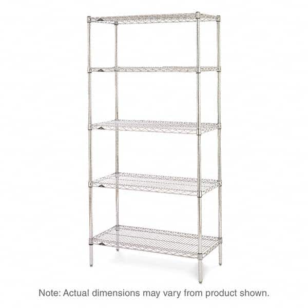 Metro - 2,000 Lb Capacity 5 Shelf Wire Shelving - Starter Unit - Apex Tool & Supply