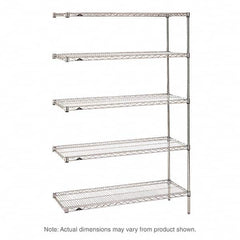Metro - 2,000 Lb Capacity 5 Shelf Wire Shelving - Add-On Unit - Apex Tool & Supply