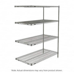 Metro - 2,000 Lb Capacity 4 Shelf Wire Shelving - Add-On Unit - Apex Tool & Supply