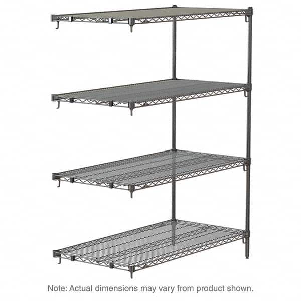 Metro - 2,000 Lb Capacity 4 Shelf Wire Shelving - Add-On Unit - Apex Tool & Supply