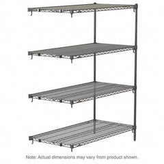 Metro - 2,000 Lb Capacity 4 Shelf Wire Shelving - Add-On Unit - Apex Tool & Supply