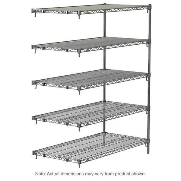 Metro - 2,000 Lb Capacity 5 Shelf Wire Shelving - Add-On Unit - Apex Tool & Supply