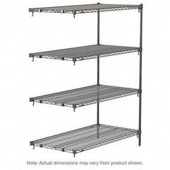 Metro - 2,000 Lb Capacity 4 Shelf Wire Shelving - Add-On Unit - Apex Tool & Supply