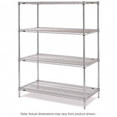 Metro - 2,000 Lb Capacity 4 Shelf Wire Shelving - Starter Unit - Apex Tool & Supply