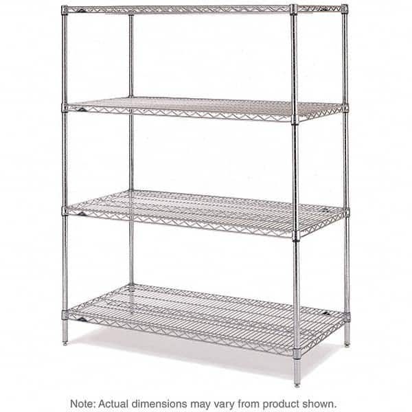 Metro - 2,000 Lb Capacity 4 Shelf Wire Shelving - Starter Unit - Apex Tool & Supply
