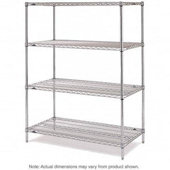 Metro - 2,000 Lb Capacity 4 Shelf Wire Shelving - Starter Unit - Apex Tool & Supply