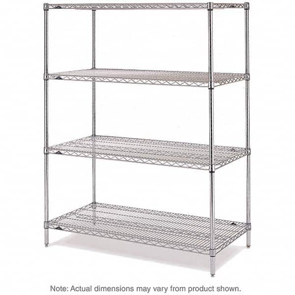 Metro - 2,000 Lb Capacity 4 Shelf Wire Shelving - Starter Unit - Apex Tool & Supply