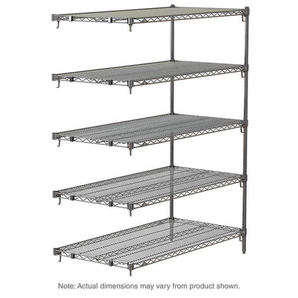 Metro - 2,000 Lb Capacity 5 Shelf Wire Shelving - Add-On Unit - Apex Tool & Supply
