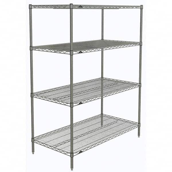 Metro - 2,000 Lb Capacity 4 Shelf Wire Shelving - Starter Unit - Apex Tool & Supply