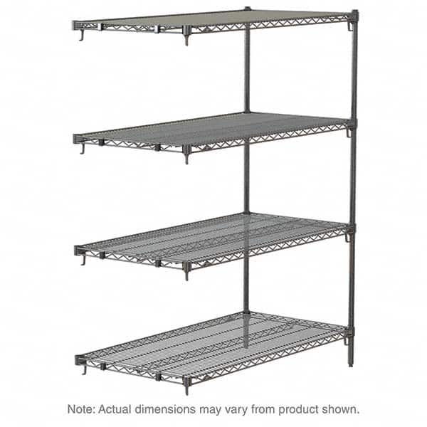 Metro - 2,000 Lb Capacity 4 Shelf Wire Shelving - Add-On Unit - Apex Tool & Supply