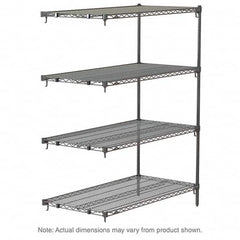 Metro - 2,000 Lb Capacity 4 Shelf Wire Shelving - Add-On Unit - Apex Tool & Supply