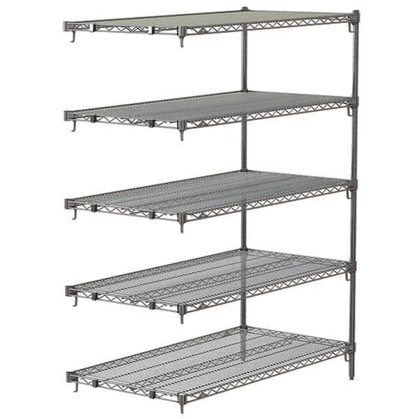 Metro - 2,000 Lb Capacity 5 Shelf Wire Shelving - Add-On Unit - Apex Tool & Supply