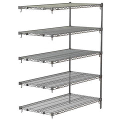 Metro - 2,000 Lb Capacity 5 Shelf Wire Shelving - Add-On Unit - Apex Tool & Supply