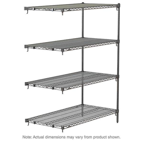 Metro - 2,000 Lb Capacity 4 Shelf Wire Shelving - Add-On Unit - Apex Tool & Supply