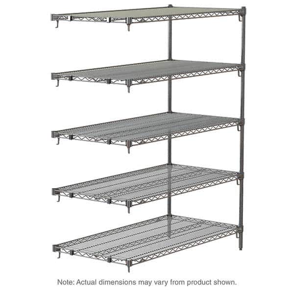 Metro - 2,000 Lb Capacity 5 Shelf Wire Shelving - Add-On Unit - Apex Tool & Supply
