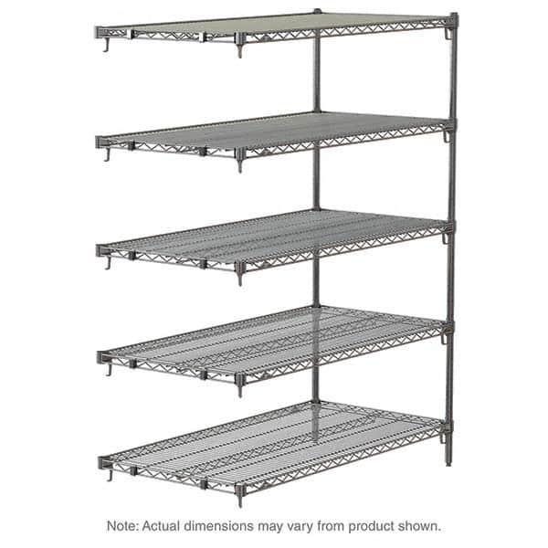 Metro - 2,000 Lb Capacity 5 Shelf Wire Shelving - Add-On Unit - Apex Tool & Supply