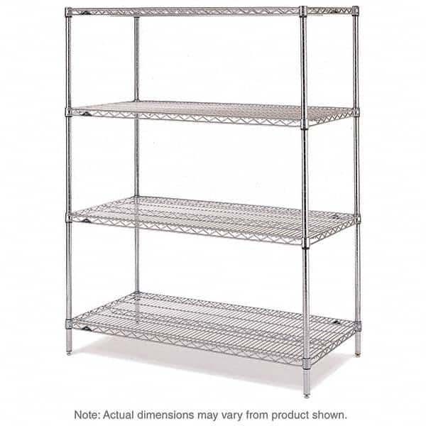 Metro - 2,000 Lb Capacity 4 Shelf Wire Shelving - Starter Unit - Apex Tool & Supply