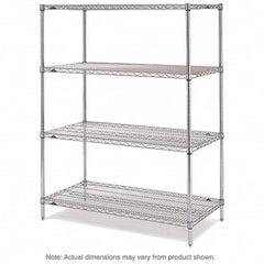 Metro - 2,000 Lb Capacity 4 Shelf Wire Shelving - Starter Unit - Apex Tool & Supply