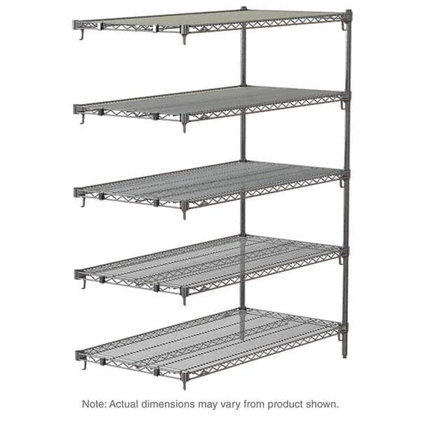 Metro - 2,000 Lb Capacity 5 Shelf Wire Shelving - Add-On Unit - Apex Tool & Supply