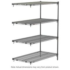 Metro - 2,000 Lb Capacity 4 Shelf Wire Shelving - Add-On Unit - Apex Tool & Supply