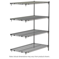 Metro - 2,000 Lb Capacity 4 Shelf Wire Shelving - Add-On Unit - Apex Tool & Supply