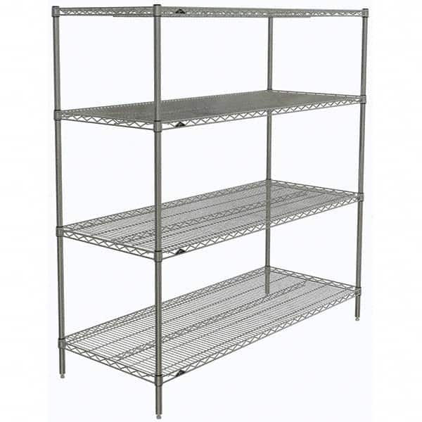 Metro - 2,000 Lb Capacity 4 Shelf Wire Shelving - Starter Unit - Apex Tool & Supply