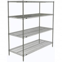 Metro - 2,000 Lb Capacity 4 Shelf Wire Shelving - Starter Unit - Apex Tool & Supply